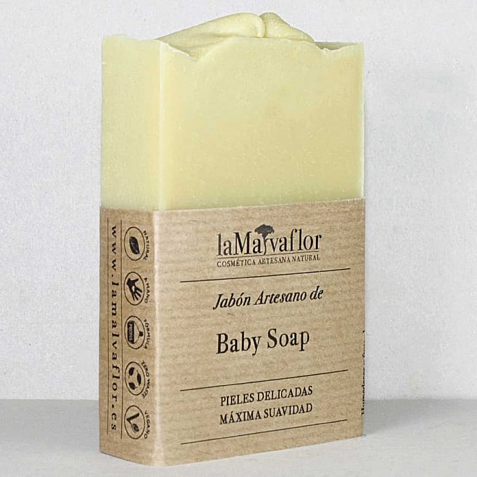 comprar jabon artesanal lamalvaflor baby soap