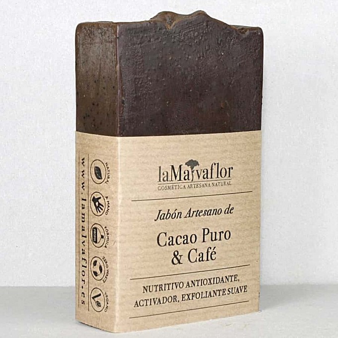 comprar lamalvaflor jabon artesanal cacao puro cafe