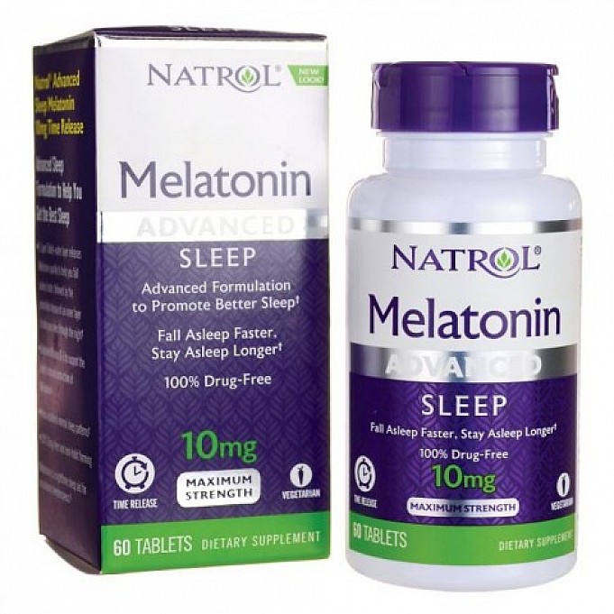 Melatonina Natrol Advanced 10mg 60 100 tablets