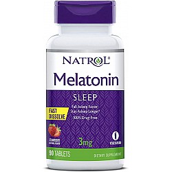 Natrol Melatonin 3mg Fast Dissolve Strawberry tabletas