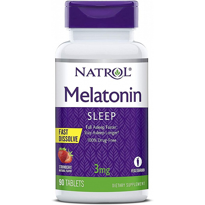 natrol melatonin 3mg fast dissolve strawberry