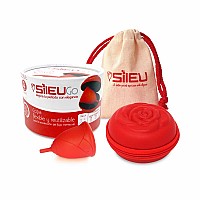 SILEU GO PACK COPA MENSTRUAL ROSE + ESTUCHE L ROJO 